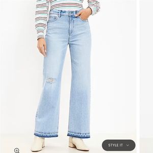 Loft wide leg jeans